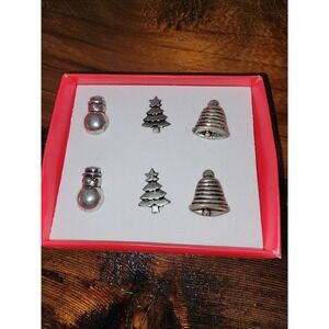Pier‎ one Candle Jewelry Christmas Tree Bell Snowmen
